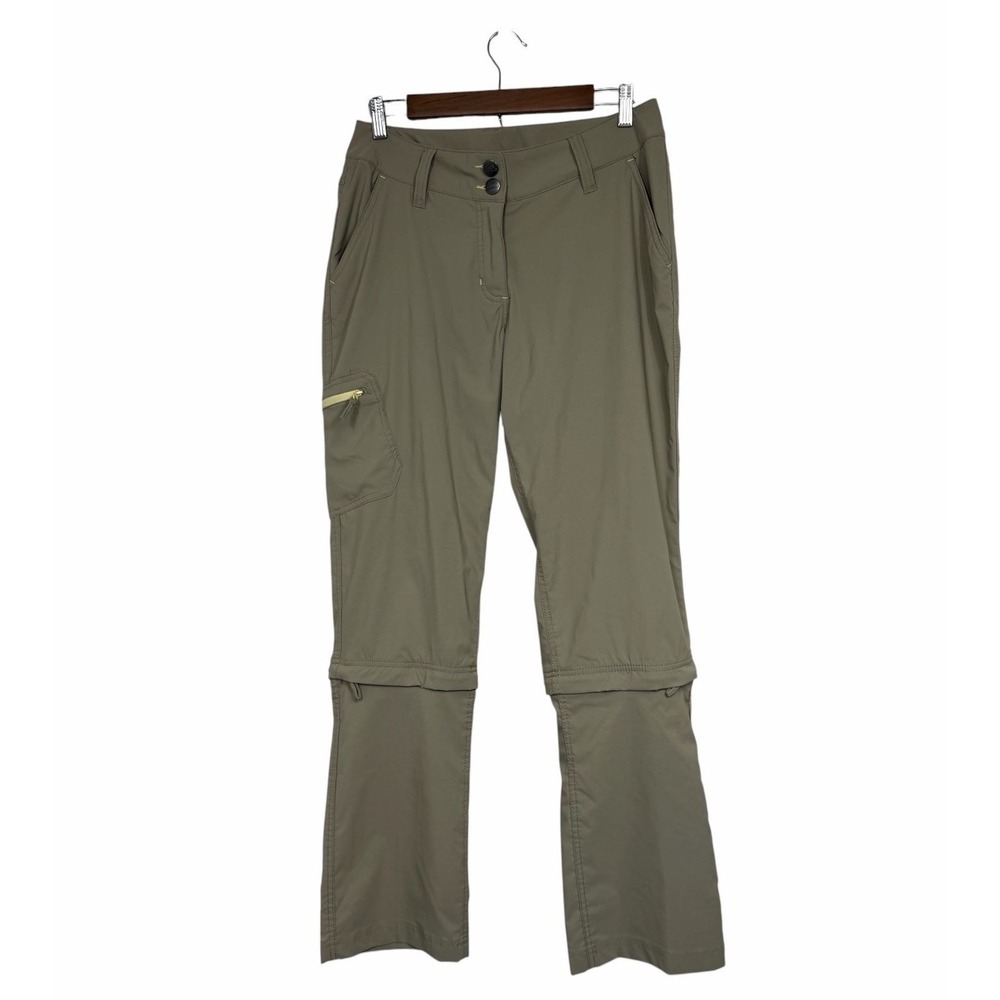 Crane TechTex Convertible Hiking Pants Women's 10 Olive Zip Off Outdoor Travel